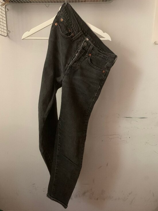 Levi's Straight-leg Denim Jeans in Washed Black - Picture 1 of 5